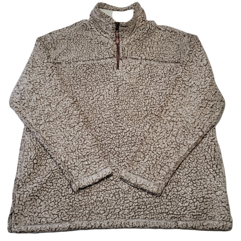 Grizzly Sherpa Pullover 3/4 Zip Pullover Sz XL
